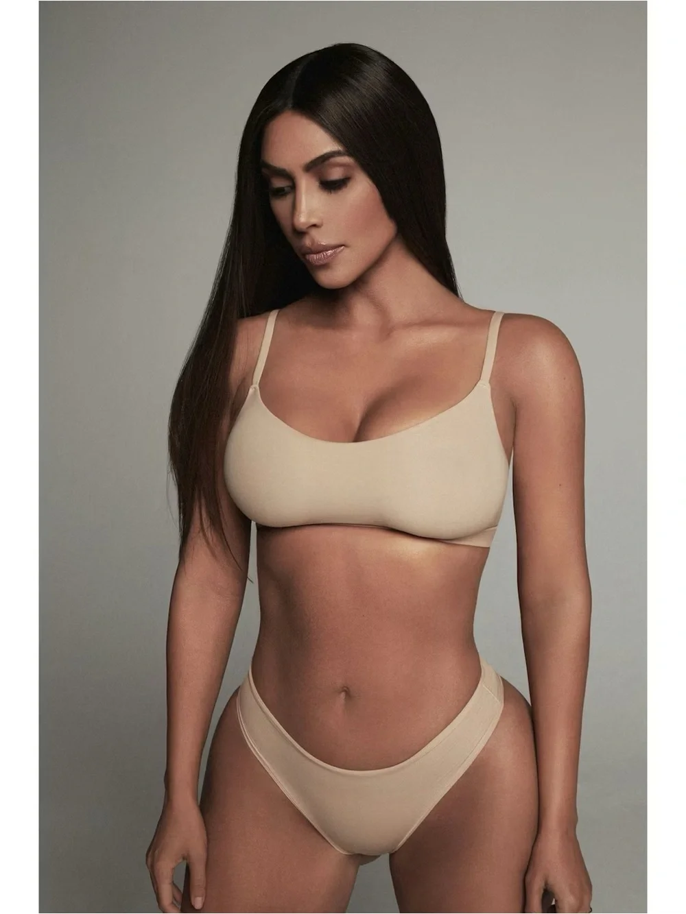 SKIMS Fits Everybody Scoop Bralette in Clay - Picture 4 of 6